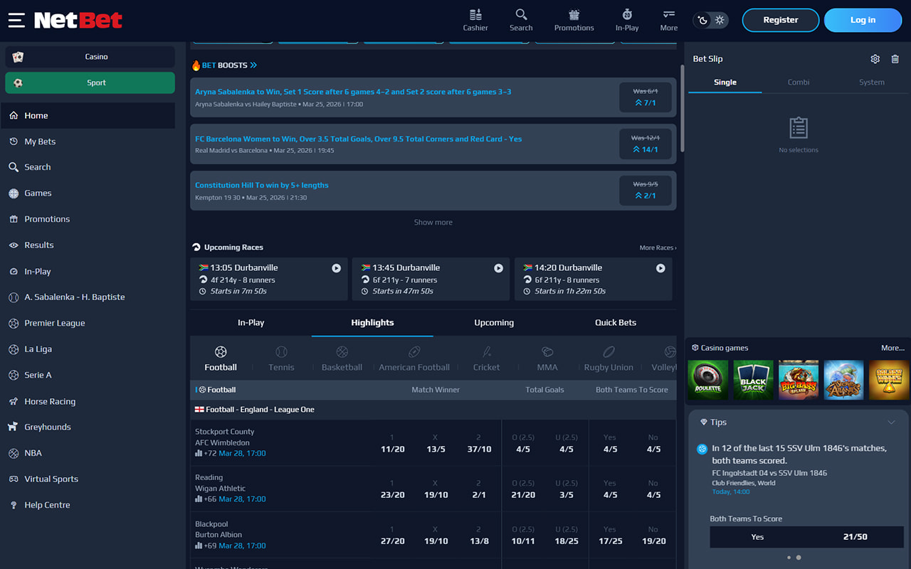 NetBet betting site Malta