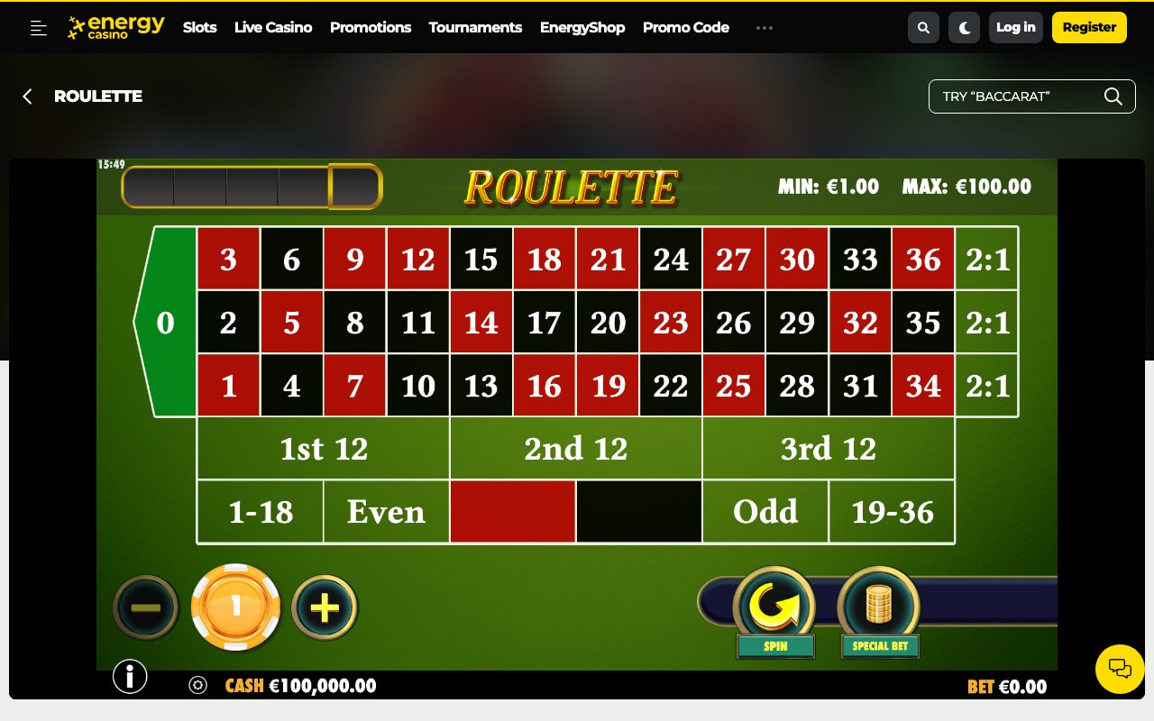 Energy online roulette casino Malta