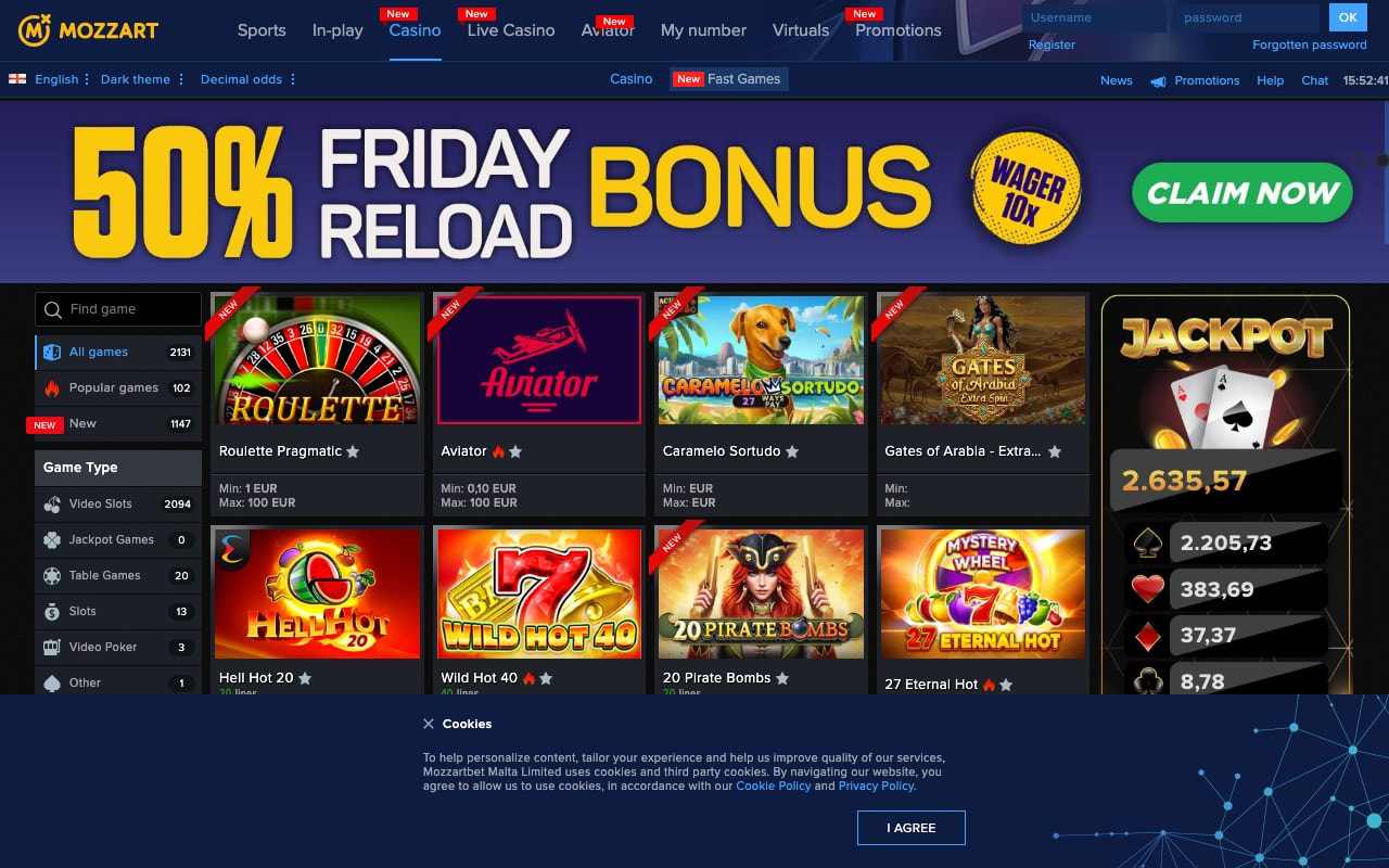 Mozzart blackjack casino Malta