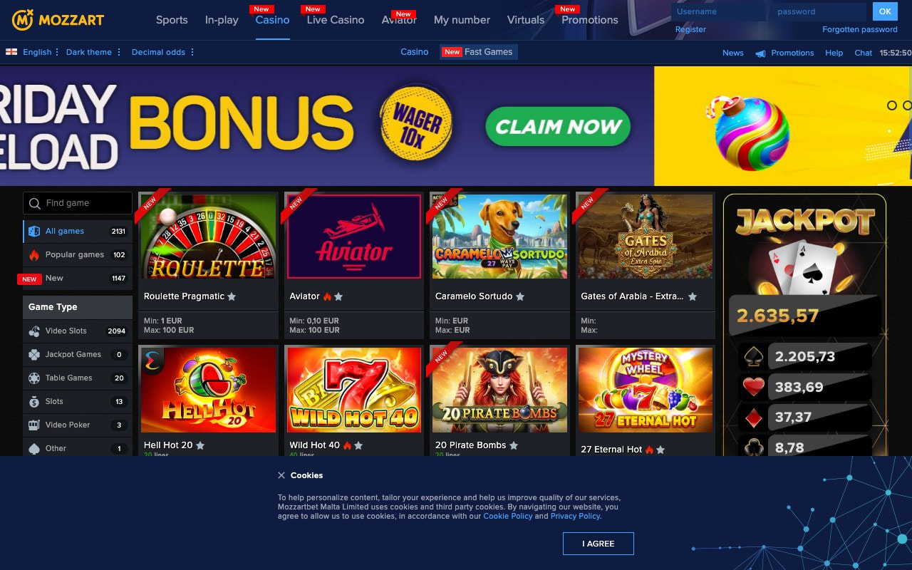 Mozzart live roulette casino Malta