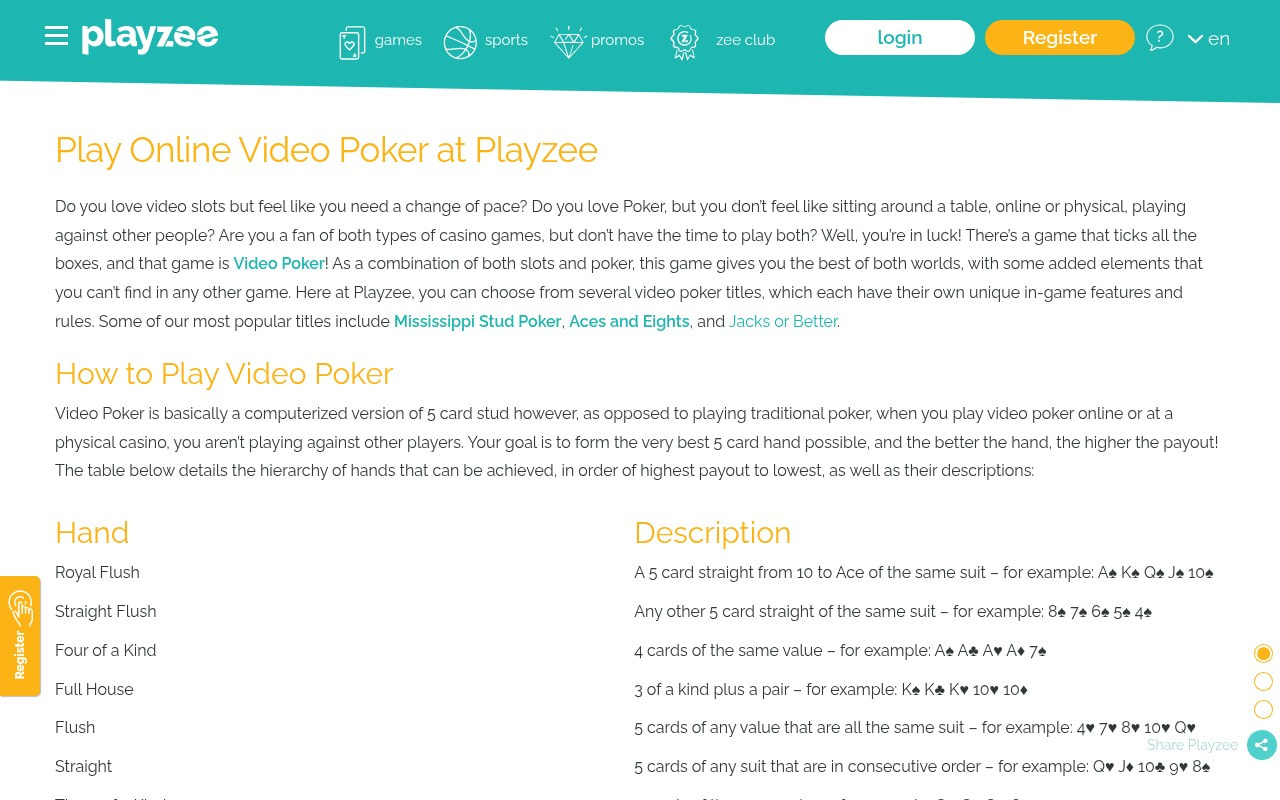 Playzee casino poker for high rollers in Malta